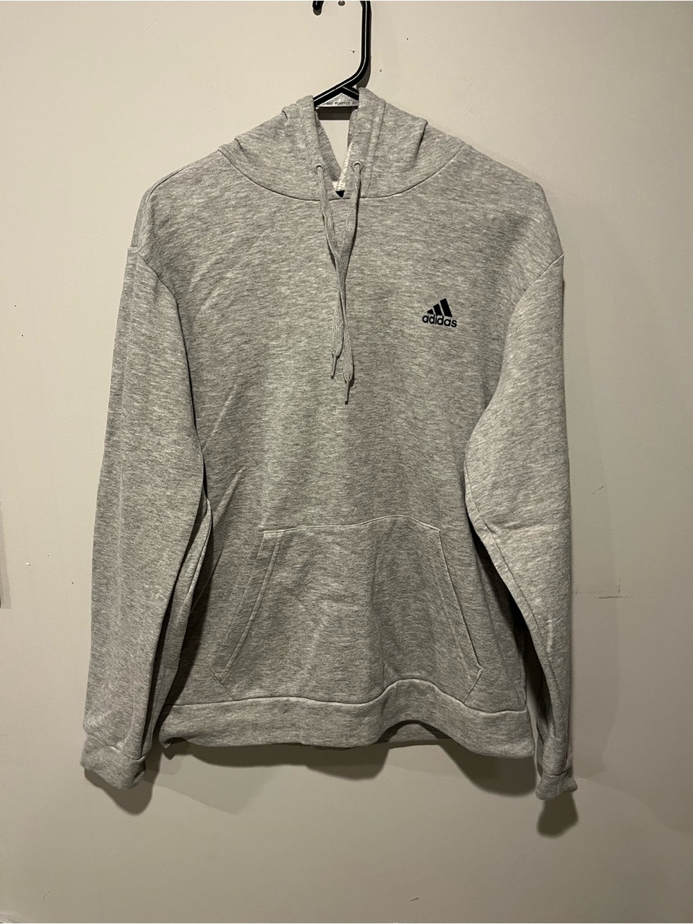 adidas Light Gray Pullover Hoodie